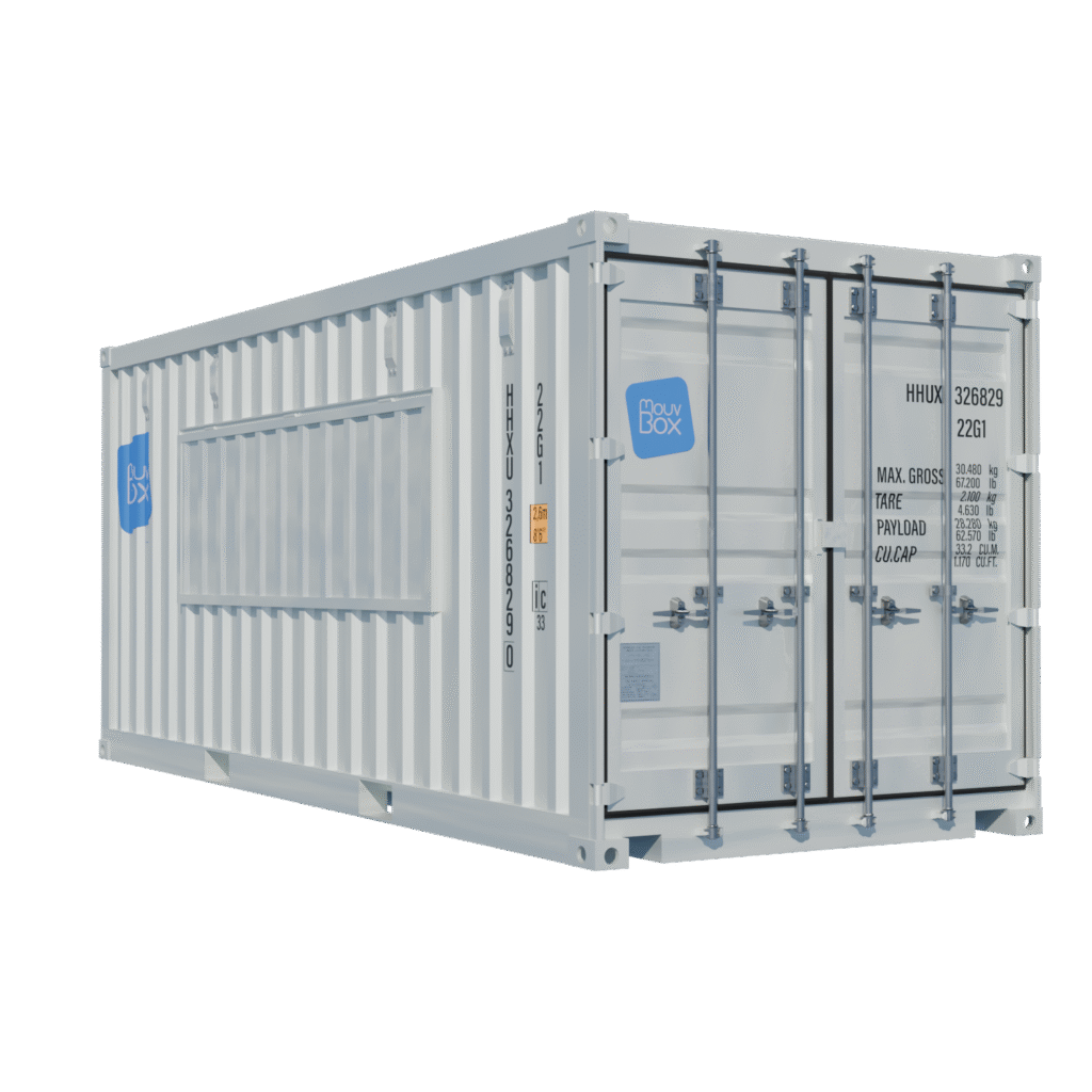 Location Snack Box 20&prime; Dynamique – Container aménagé en acier Corten avec vantail relevable et appui-comptoir - Image 2