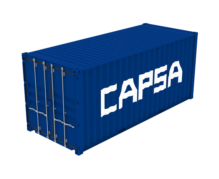 Container 20 pieds dry – Occasion – 33,13 m³ – 13,86 m² – 5,89 m longueur - Image 1