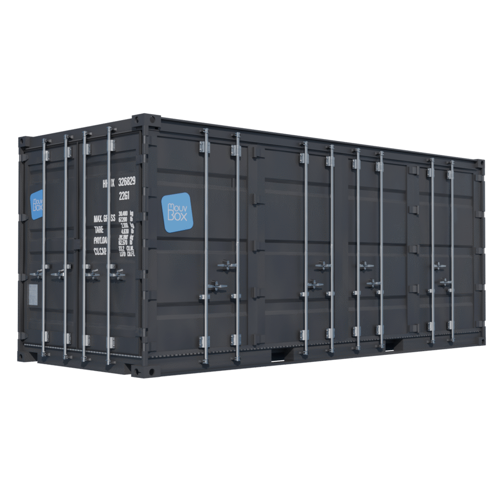 Location Shop Box 20&prime; – Container aménagé boutique avec ouverture latérale et double porte - Image 3