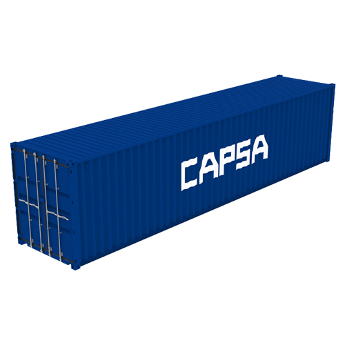 Container 40 pieds HC – Maritime – 76,29 m³ – 28,28 m² – 12,19 m de longueur - Image 1