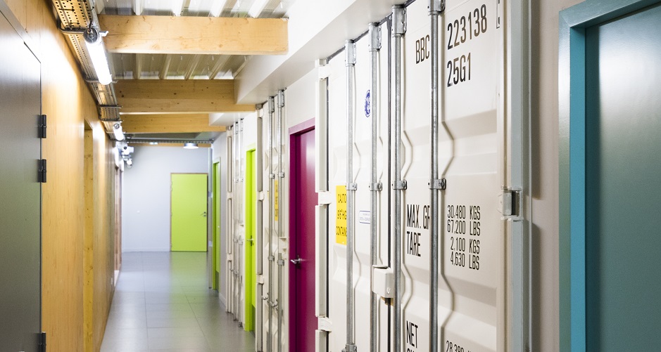 Container 40 pieds open top – volume 66,43 m³, surface 28,27 m², structure en acier - Image 2