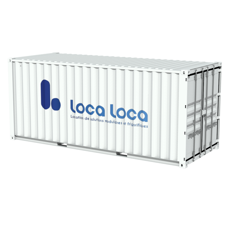 Container 20 pieds – Location – 33,13 m³ – 13,86 m² – 2 230 kg – 5,89 m de long – High Cube - Image 1