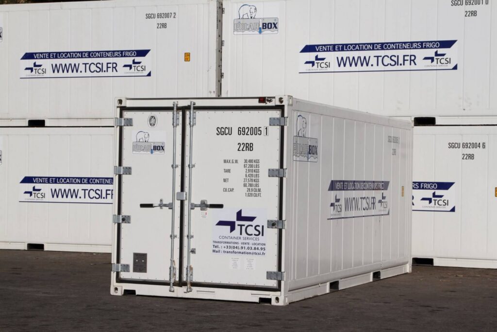Conteneur frigorifique reefer 20 pieds neuf ou occasion avec groupe froid fonctionnel et certificat CSC valide - Image 1
