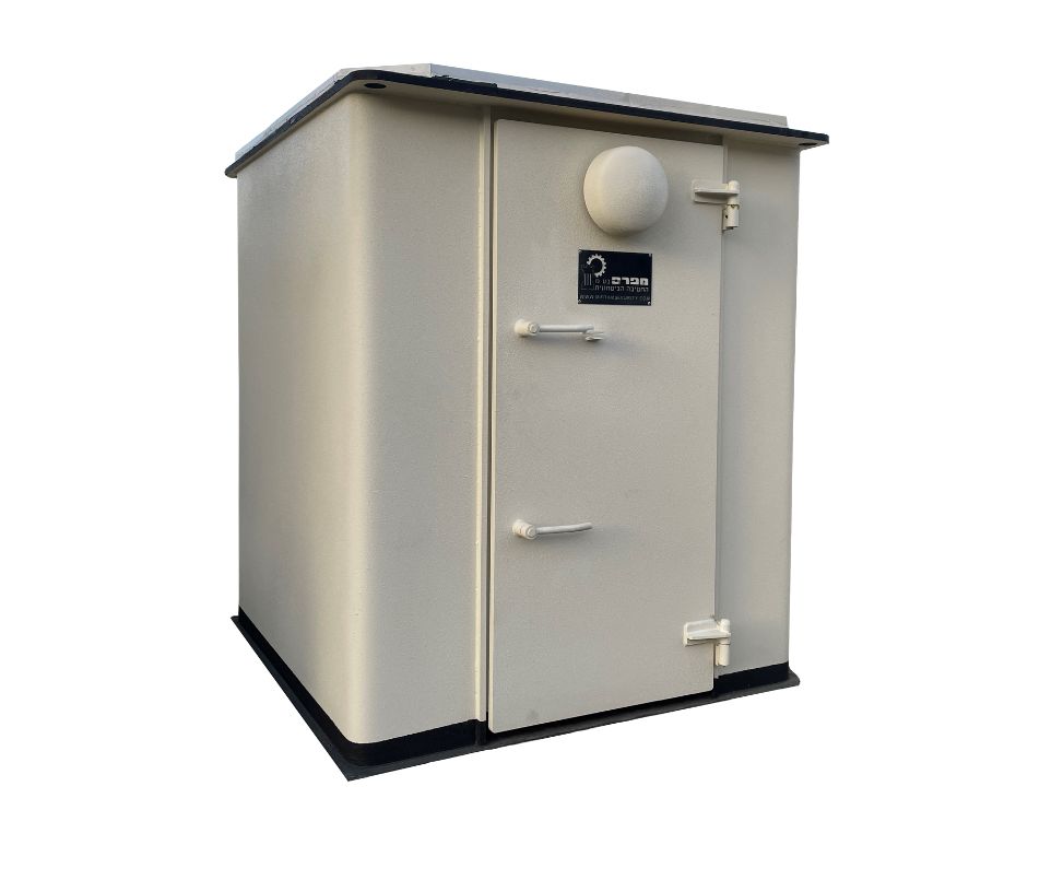 Abri balistique mobile MBS – blindé, aménagé avec climatisation et électricité, modèle The Round - Image 1