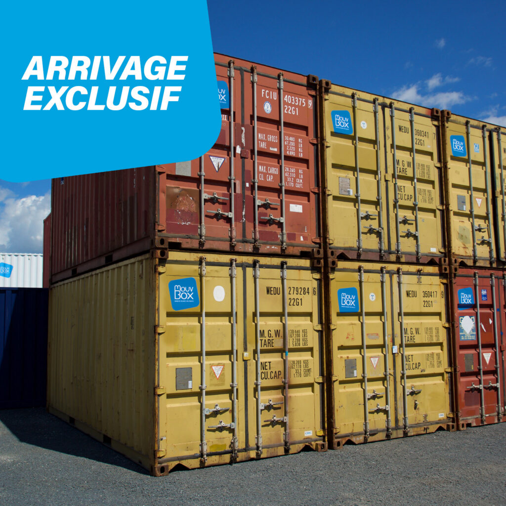 Container 20&prime; DRY occasion étanche – 33 m³, 14 m², dimensions extérieures 6.05×2.43×2.59m - Image 1