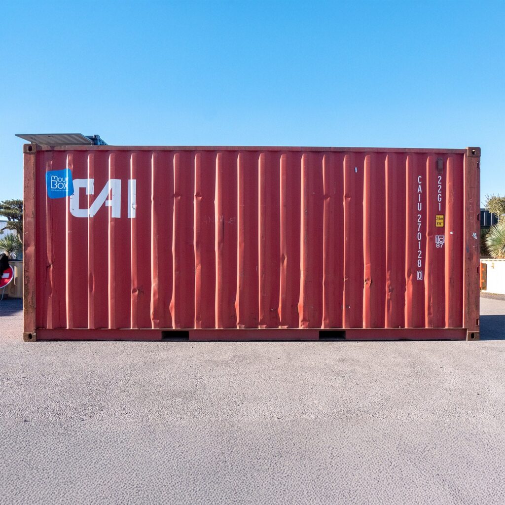 Container 20&prime; DRY occasion étanche – 33 m³, 14 m², dimensions extérieures 6.05×2.43×2.59m - Image 4