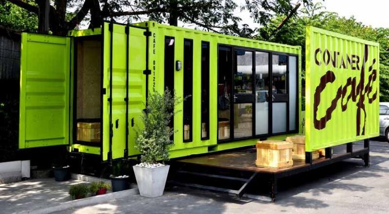 Café container ISK30 - module café en containers aménagés de 30m² ...