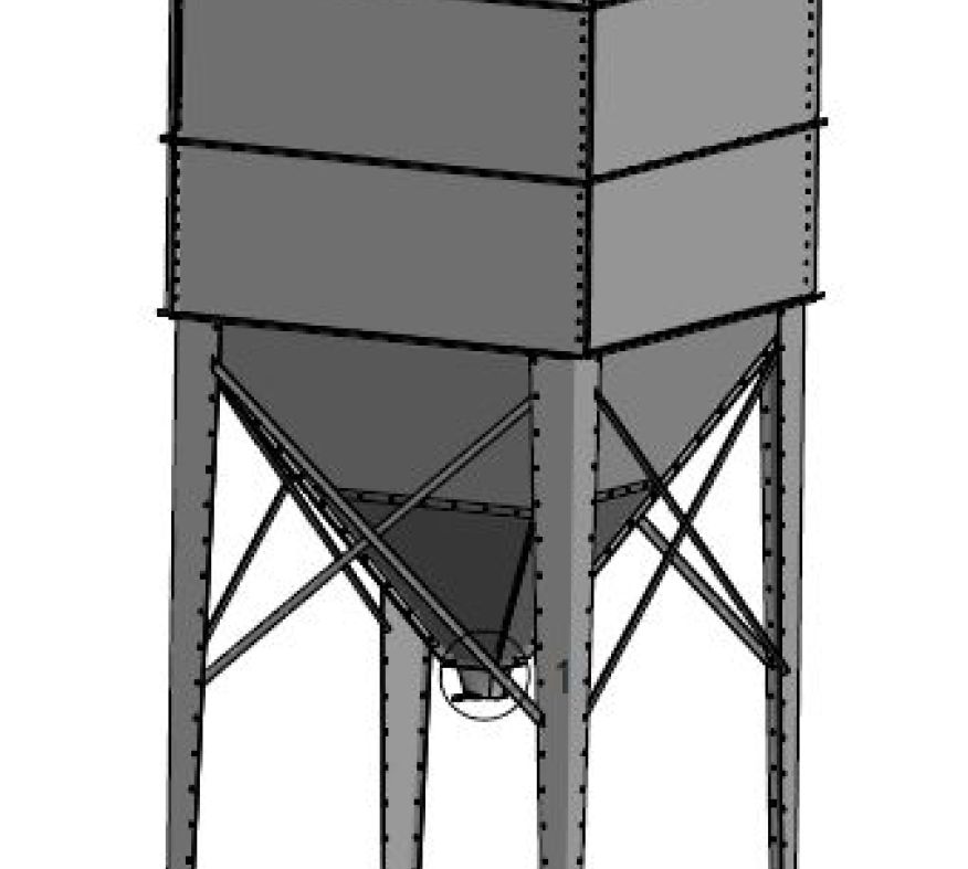 Cellules carrées ED 1 à ED 9 – capacité de 1 à 9 m³ pour stockage et manutention - Image 1