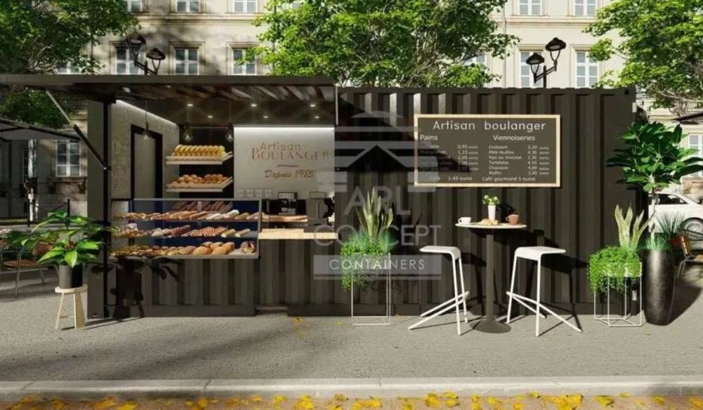 Commerces et food bars en containers – Une solution novatrice, pratique et économique pour des espaces modulaires et personnalisables - Image 1