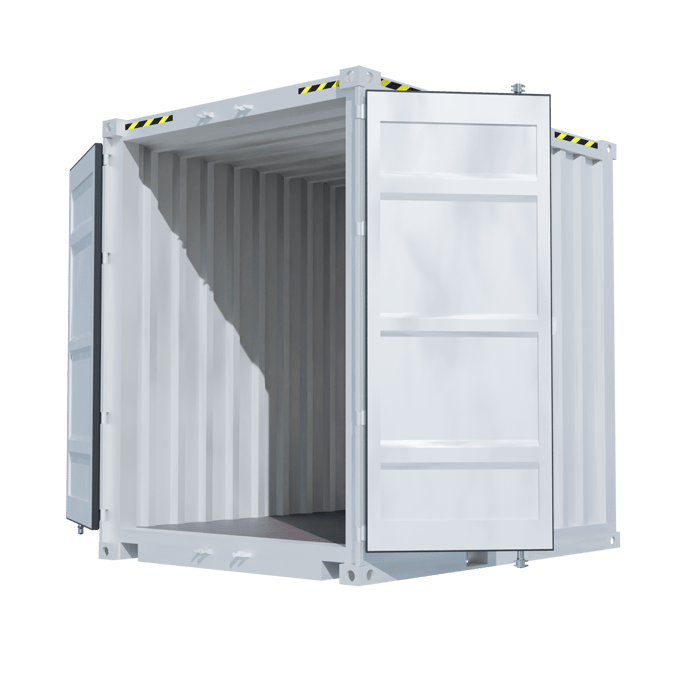 Container 10&prime; High Cube premier voyage – maritime, étanche, 18 m³, 7 m², acier Corten - Image 2