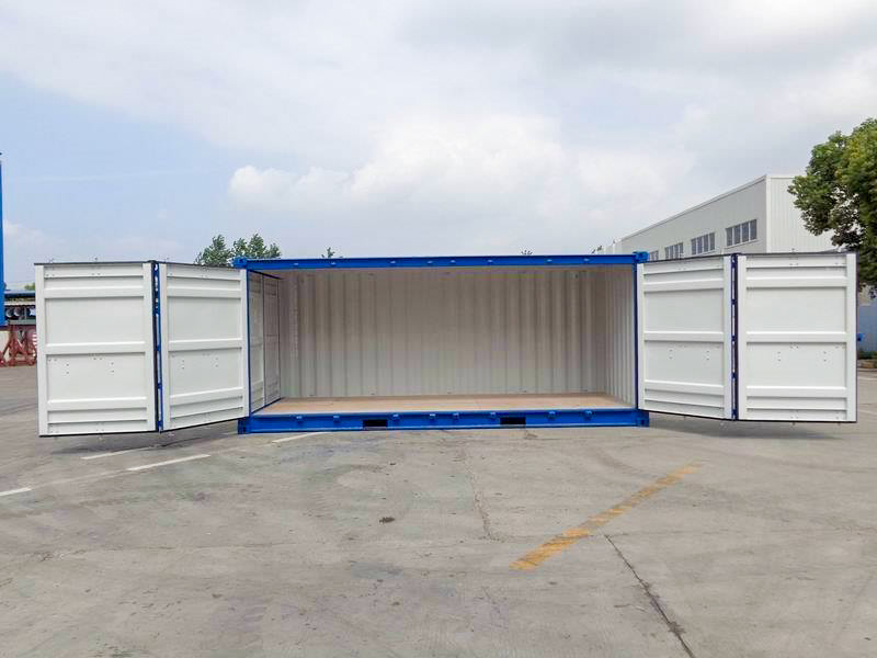 Container maritime 20&prime; open side – Locanet – dimensions 6.058m x 2.438m x 2.591m – fermetures sécurisées - Image 1