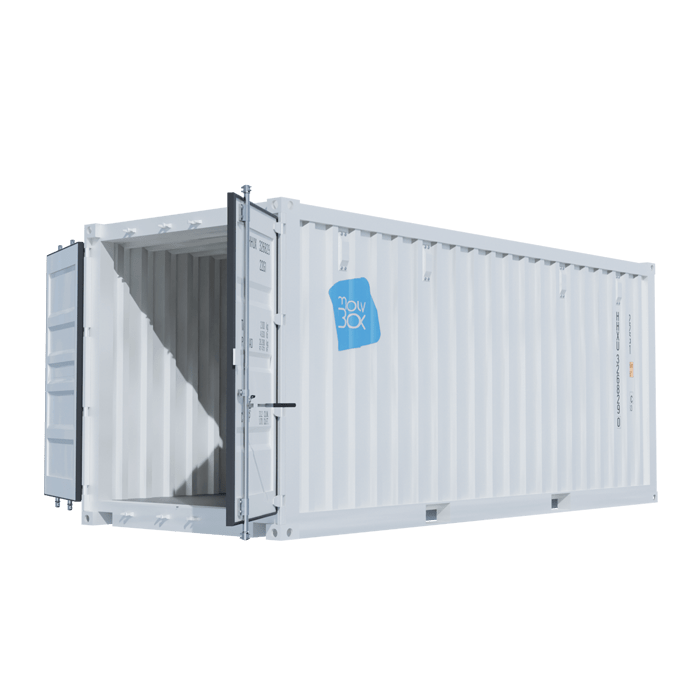 Container maritime 20&prime; Easy Open Door DRY premier voyage – 33 m3, 14 m2, dimensions extérieures 6.05×2.43×2.59m - Image 2