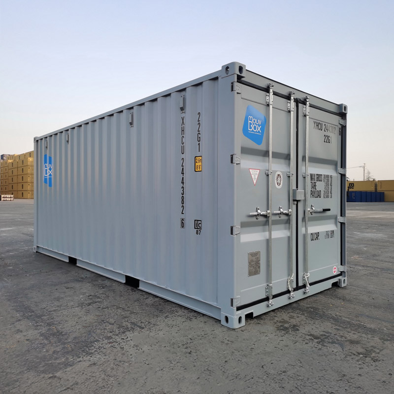 Container maritime 20&prime; Easy Open Door DRY premier voyage – 33 m3, 14 m2, dimensions extérieures 6.05×2.43×2.59m - Image 3