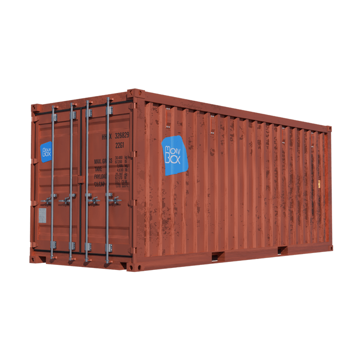 Container 20&prime; occasion DRY étanche Classe A – 33 m³, 14 m², dimensions extérieures 6,05 x 2,43 x 2,59 m 1