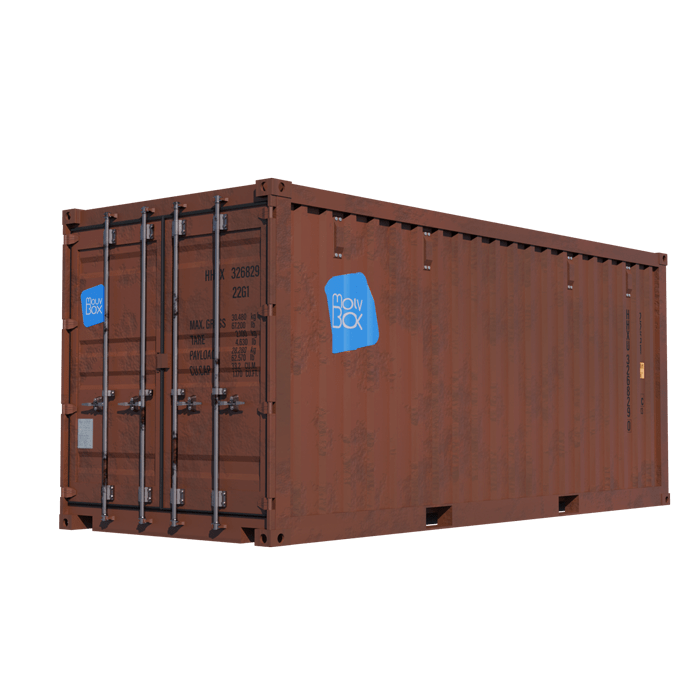 Container 20&prime; DRY occasion non étanche – 33 m³, 14 m², dimensions extérieures 6.05×2.43×2.59m 1