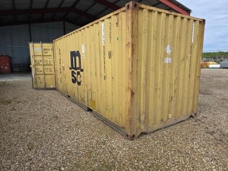 Container 20 pieds occasion Jaune Clair ref : W03002404004 – dabert citernes - Image 1