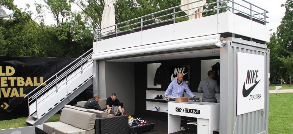 Container bar pliable ISK20 – module café-bar terrasse luxueux en conteneur maritime 1