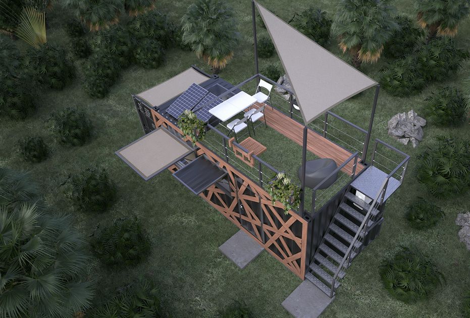 Container bar restaurant   20&prime; pied  type 5 - Image 1