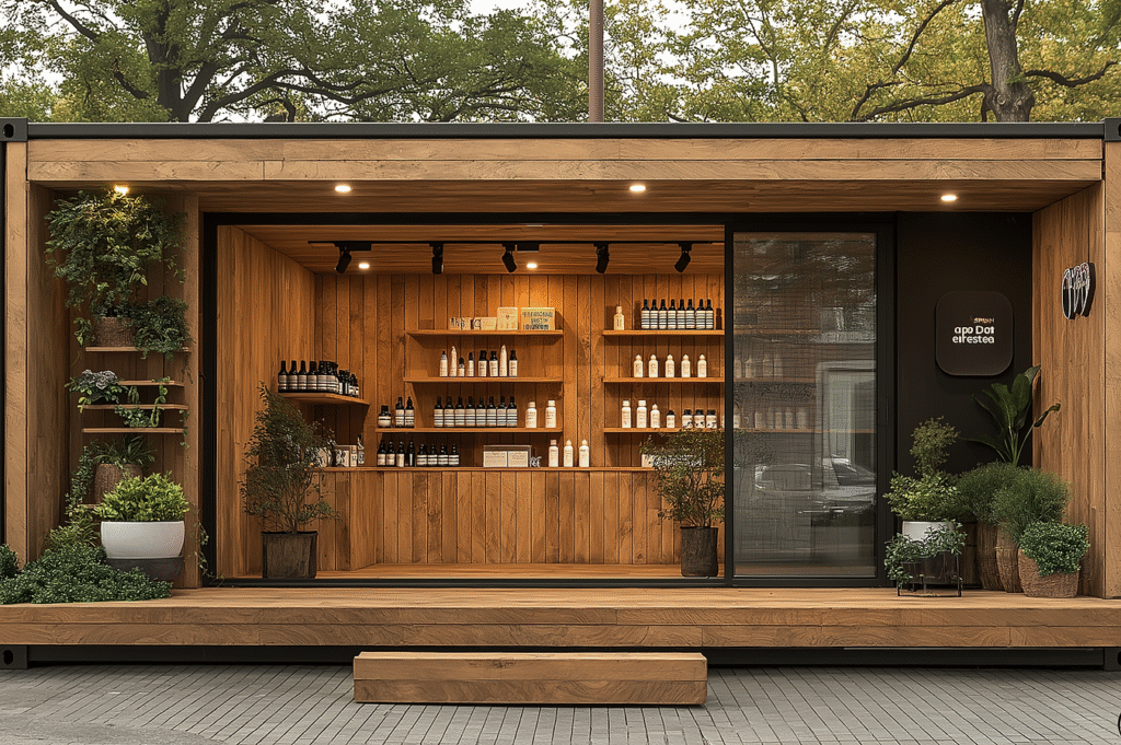 Container Boutique Éphémère – Solution modulable et écologique pour lancement de produit, collection saisonnière ou événement spécial- Duneloft - Image 1