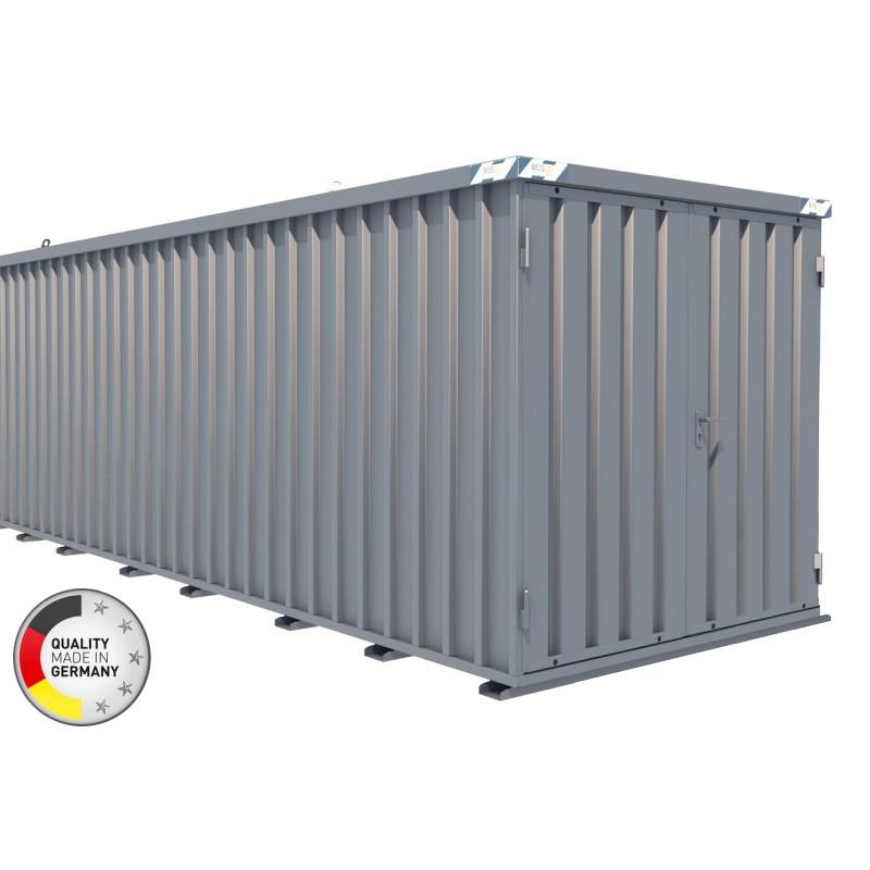 CONTAINER CHANTIER – CONTENEUR DE STOCKAGE 5M – BUNGALOW GALVANISÉ DÉMONTABLE – MADE IN GERMANY - Image 1