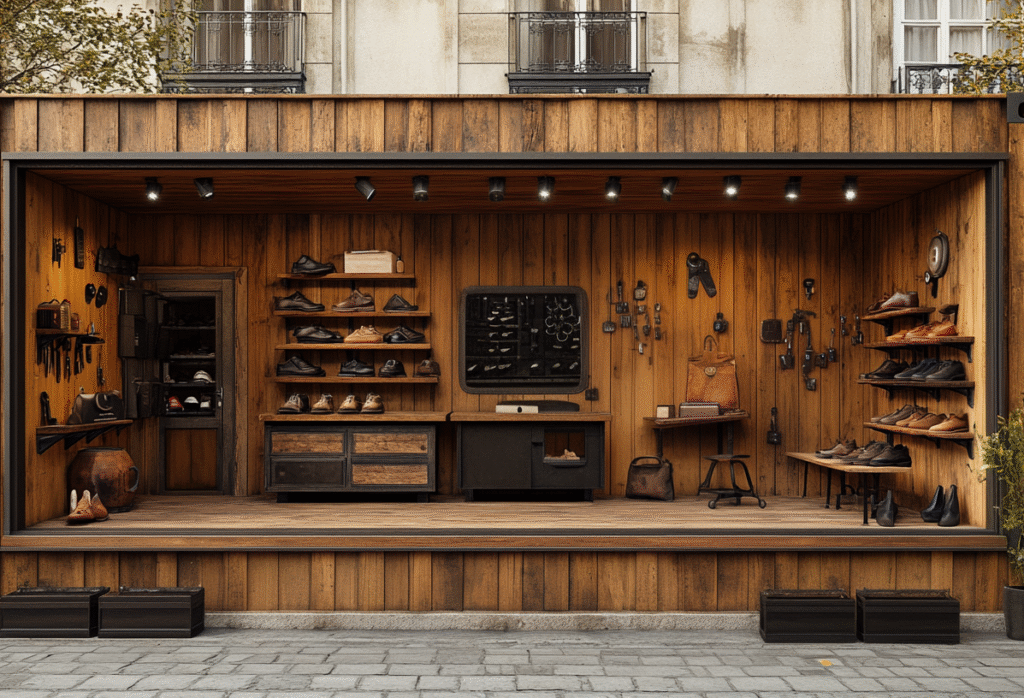 Container Cordonnier Aménagé – Atelier mobile ou fixe, écoresponsable et modulable pour artisans- Duneloft - Image 1