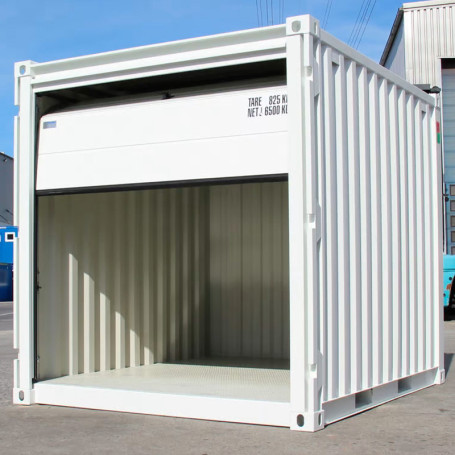 Container de stockage de 10 Pieds en acier – porte garage sectionnelle – 15,76 m³ – 792 kg - Image 1