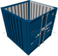 Container de stockage 10 pieds neuf – Porte double-battant – LC10 - Image 1