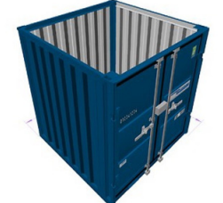 Container de stockage 10 pieds -Porte sectionnelle – LC10 garage - Image 1