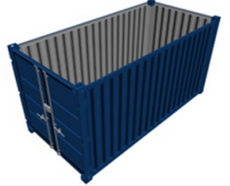 Container de stockage 20 pieds neuf – Porte double-battant – LC20 - Image 1