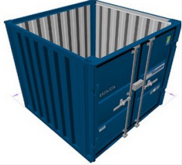 Container de stockage 8 pieds neuf – Porte double-battant – LC8 - Image 1