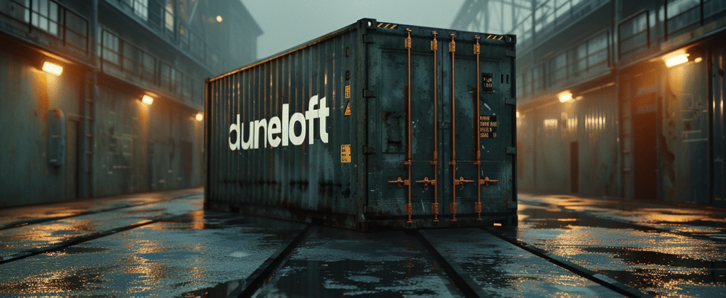 Container de stockage mobile, sécurisé et modulable – 20 pieds, robuste et écoresponsable – LE STOCK- Duneloft - Image 1