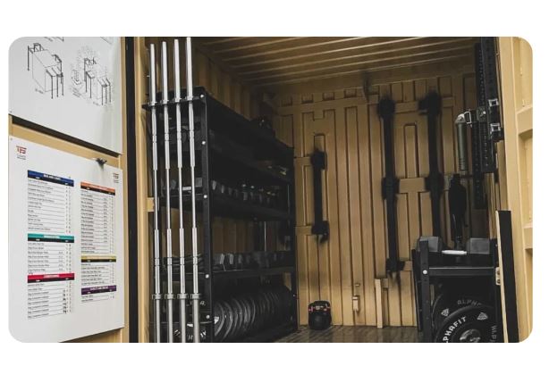 Container de stockage sportif pour une protection maximale contre les intempéries, les vols et l&rsquo;humidité - Image 1