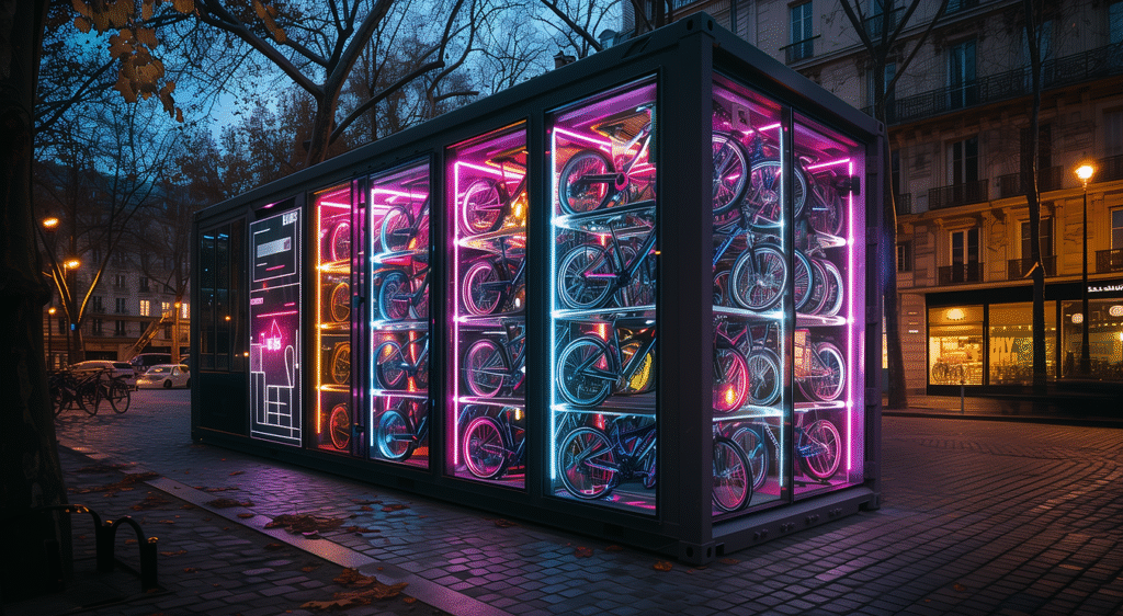Container Garage à Vélo – Sécurisé, écoresponsable et adapté au stationnement urbain- Duneloft - Image 1