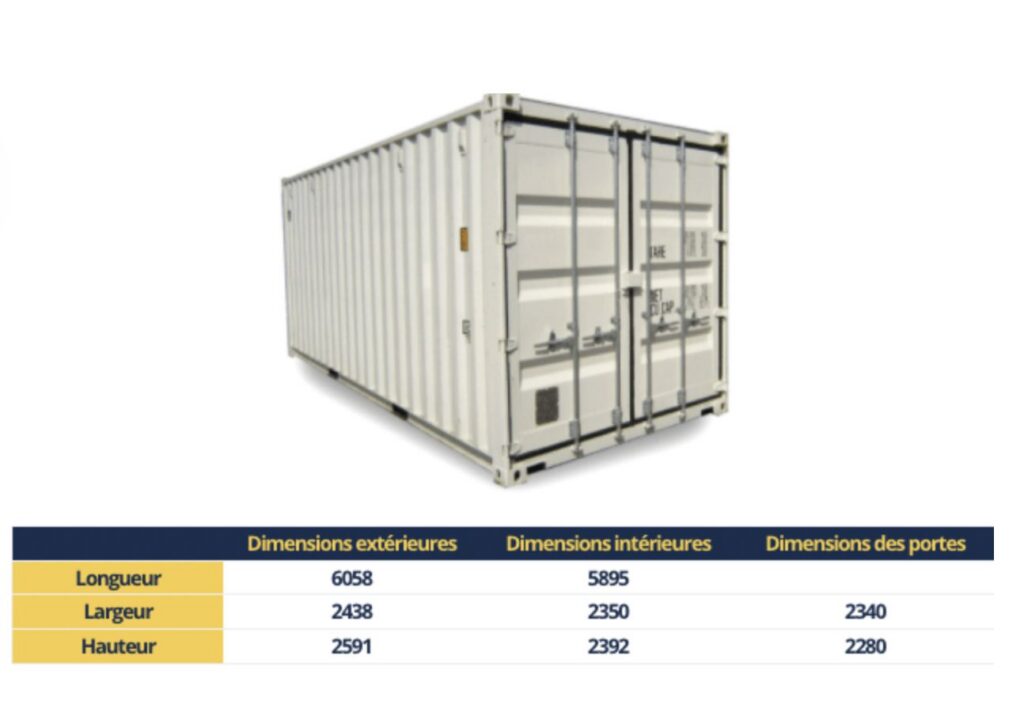 Container maritime 20 pieds Dry Van (Standard) – Occasion type Cargo Worthy - Image 1