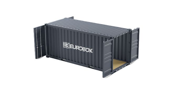 Container maritime 20 pieds double porte – neuf et occasion – stockage flexible, adaptable et économique – Eurobox - Image 1