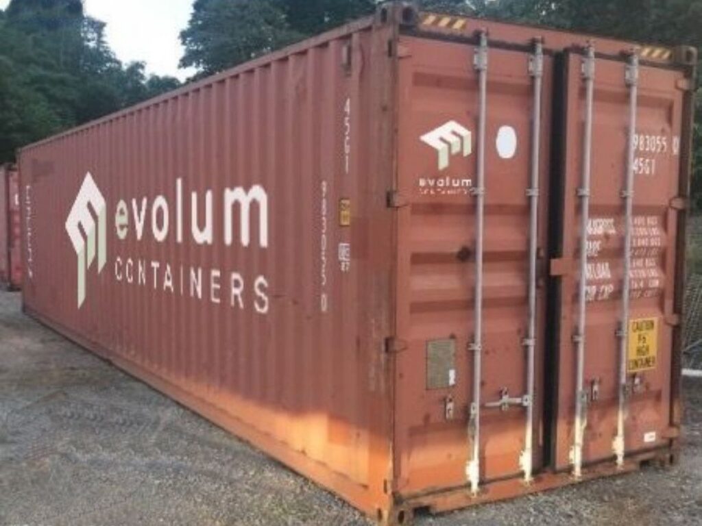 Container maritime 40 pieds dry d&rsquo;occasion – révisé, étanche et certifié Cargo-Worthy - Image 1