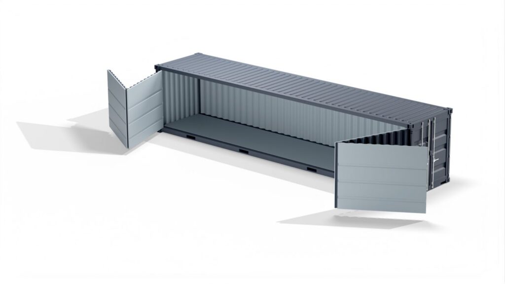 Container maritime 40 pieds HC Open Side – Neuf et occasion pour stockage flexible, adaptable et économique – Eurobox - Image 1