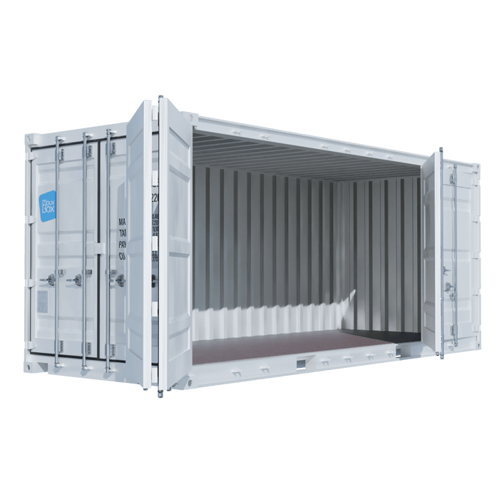 Container Open Side 20 pieds premier voyage – ouverture latérale, volume 27 m3, acier Corten - Image 1