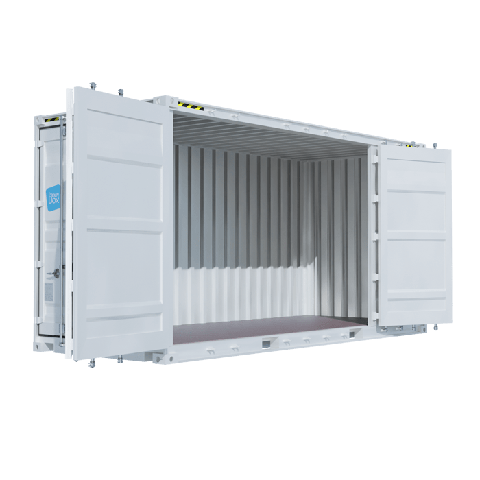 Container Open Side 20&prime; High Cube – 28 m³, 14 m², ouverture latérale, acier Corten, premier voyage - Image 1