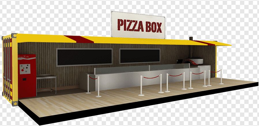 Container snack bar restaurant 40 pieds – aménagé à partir de containers maritimes certifiés type A - Image 1