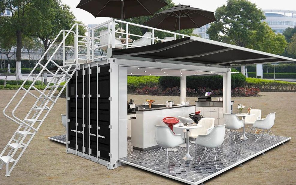 Container snack luxe 20 pieds – type ISK15 – 20 pieds HC modifié avec aménagements personnalisés - Image 1