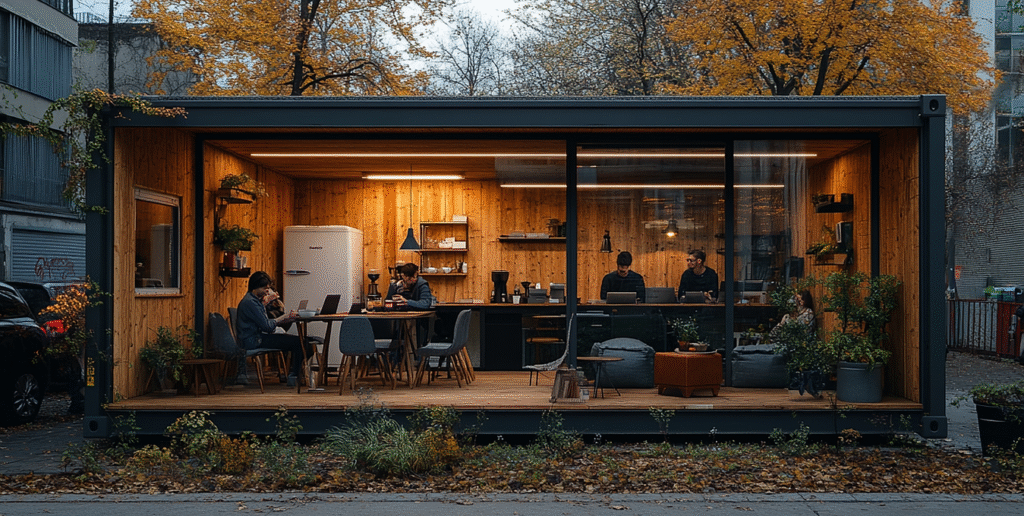 Container START-UP : Un espace de travail modulable, flexible et innovant- Duneloft 1