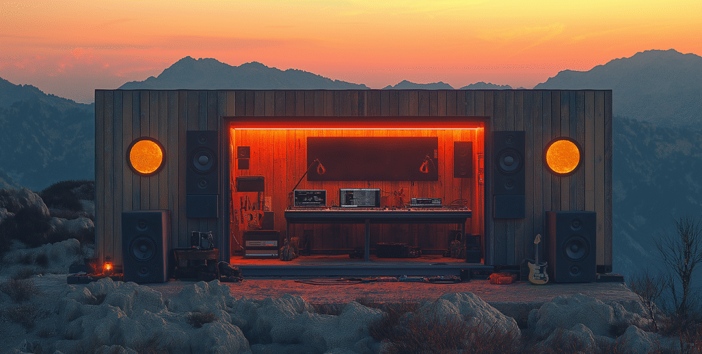 Container studio d&rsquo;enregistrement professionnel – mobile, écoresponsable et personnalisable pour artistes et ingénieurs du son- Duneloft - Image 1