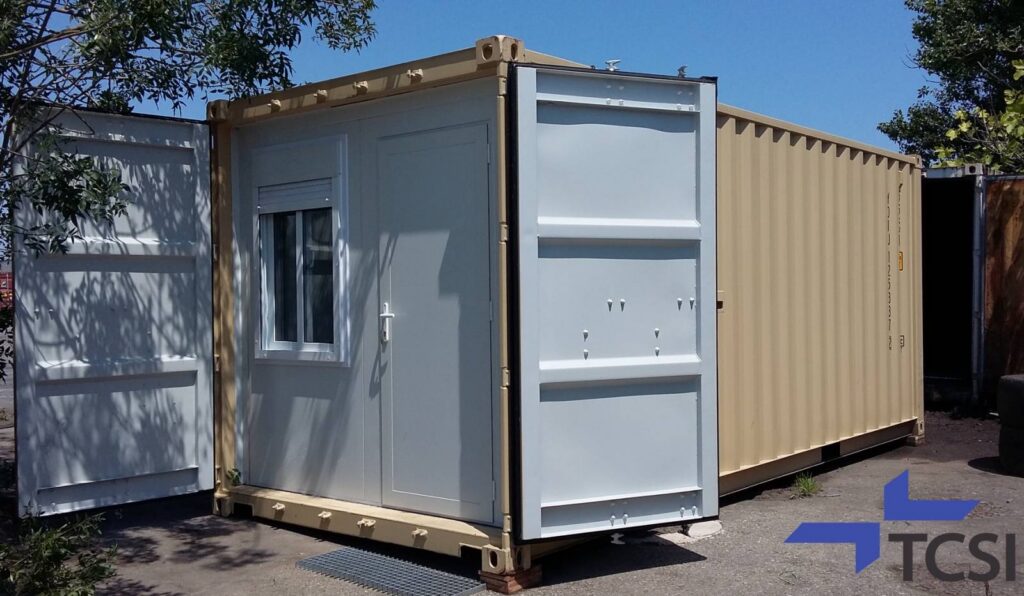 Conteneur aménagé en archives à Cannes par TCSI - Image 1