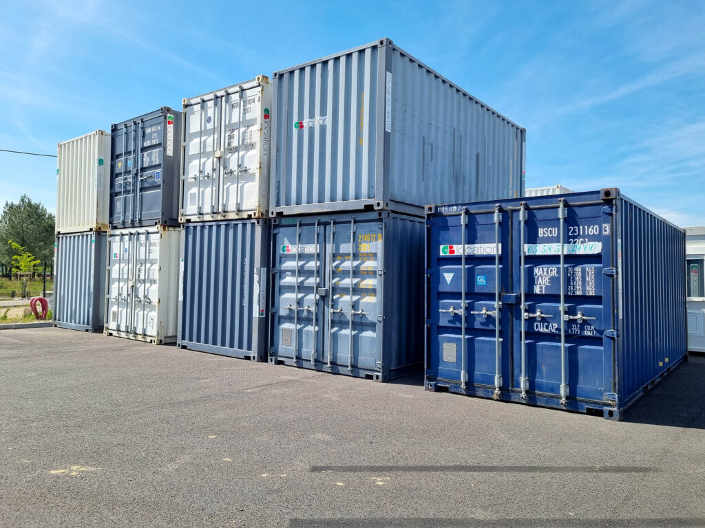 Containers – 8 pieds, 10 pieds, 20 pieds – 10 m³, 15 m³, 30 m³ – procédé protège cadenas et système anti effraction Shutlock - Image 1