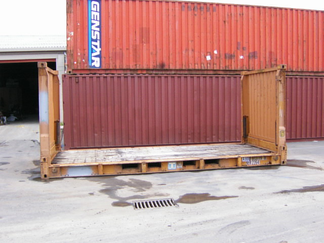 Containers maritimes – Flat Rack 20 pieds – Occasion en bon état révisé – 6 mètres de longueur - Image 1