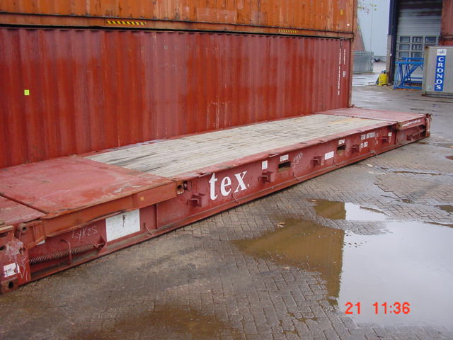 Containers maritimes – Flat Rack 40 pieds – 12 mètres – Occasion en bon état - Image 1