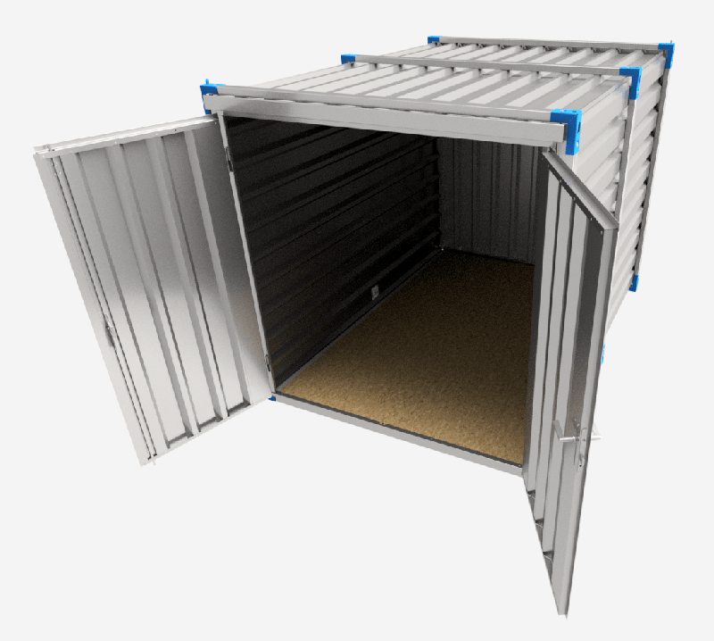 CONTENEUR DE STOCKAGE DÉMONTABLE 3M – ACIER GALVANISÉ – PLANCHER OSB 25MM – CONTAINER DE CHANTIER – BUNGALOW - Image 1