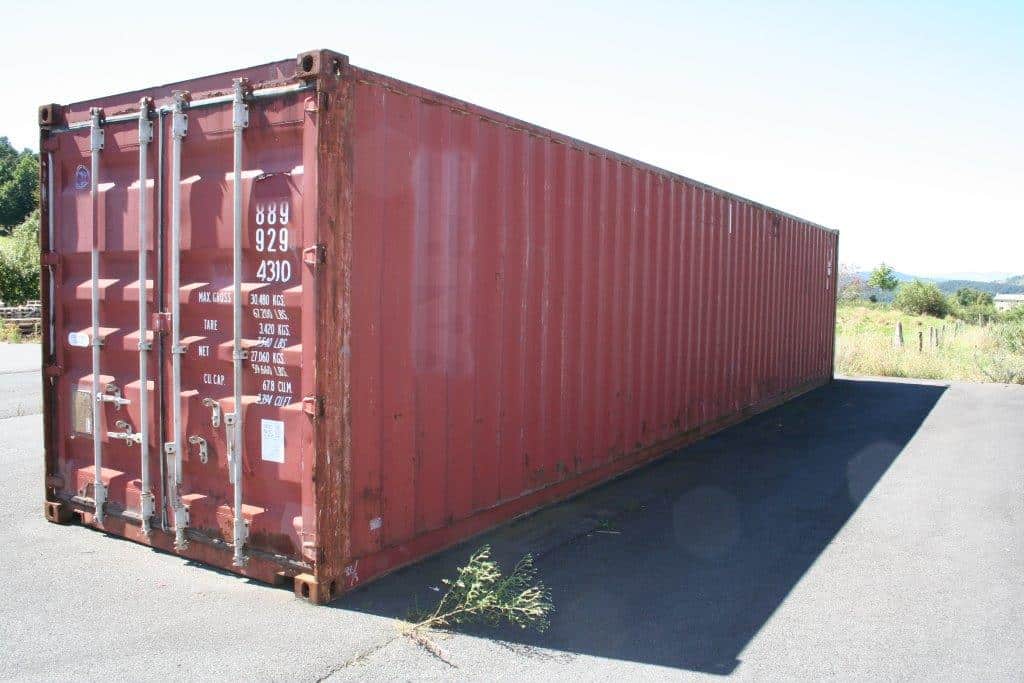 Conteneur maritime dry 40 pieds High Cube occasion – capacité accrue pour transport et stockage - Image 1