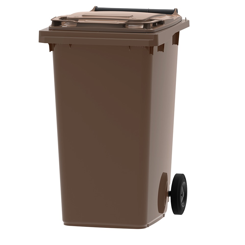 Conteneur de stockage à roulettes en acier, avec maillon raccord - Image 1